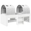 vidaXL Krevet s Tunnels 4 pcs Bijela Konstruirano drvo