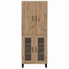 vidaXL Highboard 2 pcs Umjetnički hrast 69,5 x 34 x 180 cm
