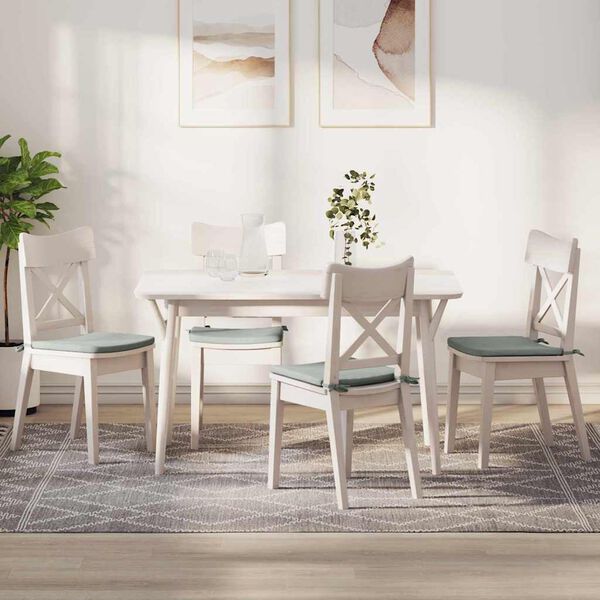 vidaXL Jastučići za sjedenje 4 pcs Svijetlo siva 40 x 40 x 3 cm Baršun