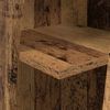 vidaXL Kutni ormarić Staro drvo 27,5x27x102cm Konstruirano drvo