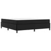 vidaXL Krevetna konstrukcija s madracem Crna 180 x 200 cm tkanina