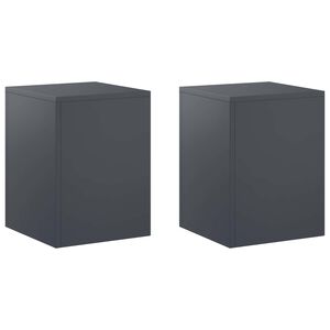 vidaXL Stalak za biljke 2 pcs Antracit 30 x 30 x 40 cm Pocinčani čelik