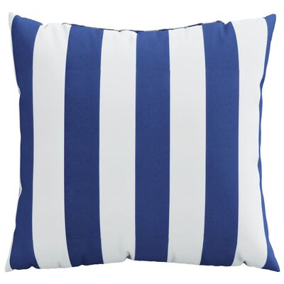 vidaXL Ukrasni jastuci 4 kom plavo-bijeli 40 x 40 cm od tkanine