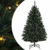vidaXL Umjetno božićno drvce s nogom 120 cm 150 LED lampica