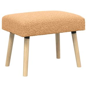 vidaXL klupa Jednobojno Bež 60 x 40 x 45 cm Boucl&eacute;