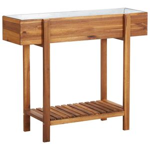 vidaXL Povi&scaron;ena Vrtna Posuda za Sadnju Masivno Drvo Akacije i Cink