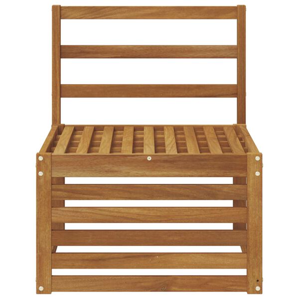 vidaXL Srednja sofa za van Čvrsto drvo akacije Prirodna