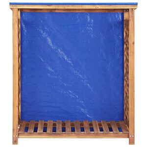 vidaXL Spremi&scaron;te za drva za ogrjev 105 x 38 x 115 cm bagremovo drvo