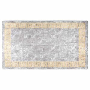 vidaXL Perivi tepih 190 x 300 cm sivi