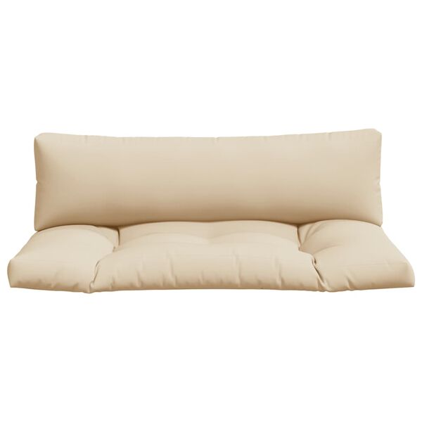 vidaXL Jastuci za palete 2 kom bež od tkanine