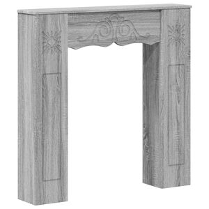 vidaXL Okvir za kamin Siva Sonoma 102 x 20 x 102 cm Konstruirano drvo