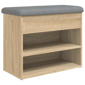 vidaXL Klupa za cipele boja hrasta 62x32x50 cm konstruirano drvo