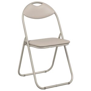 vidaXL Sklopiva stolica 8 pcs Pijesak 48 x 43,5 x 81 cm Lažna koža