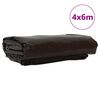 vidaXL Cerada 650g / m² Smeđa 4 x 6 m Platno s PVC premazom