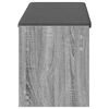 vidaXL Klupa za hodnik s jastukom Sivi Sonoma 103 x 38 x 45 cm