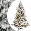 vidaXL Umjetno božićno drvce s nogom 150 cm 150 LED lampica