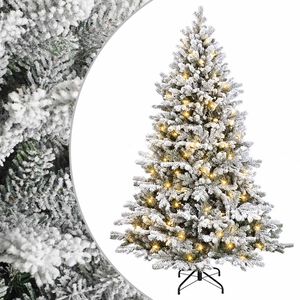 vidaXL Umjetno božićno drvce s nogom 150 cm 150 LED lampica