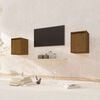 vidaXL Zidni ormarići 2 kom boja meda 30x30x40 cm od masivne borovine