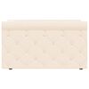 vidaXL Dnevni ležaj s madracem i USB-om Krem od tkanine 90 x 200 cm