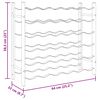 vidaXL Stalak za vino za 36 boca zlatni metalni