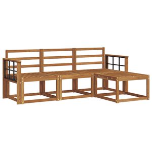 vidaXL Set vanjskih sofa 4 pcs Prirodna