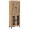 vidaXL Highboard 2 pcs Umjetnički hrast 69,5 x 34 x 180 cm