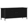 vidaXL TV ormar 100 x 35 x 45 cm Crni hrast Konstruirano drvo