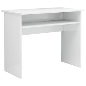 vidaXL Radni stol visoki sjaj bijeli 90 x 50 x 74 cm konstruirano drvo