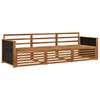 vidaXL Set vanjskih sofa 3 kom. Prirodna Čvrsto drvo akacije