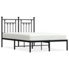 vidaXL Metalni okvir za krevet s uzglavljem crni 120x190 cm