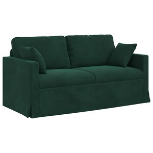 vidaXL Sofa Tamnozelena 158 x 78 x 80 cm Bar&scaron;un