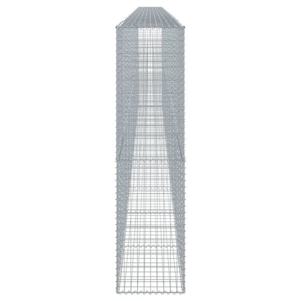 vidaXL Gabionska košara s poklopcem 1000x50x200 cm pocinčano željezo