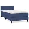 vidaXL Krevet s oprugama i madracem plavi 90 x 190 cm od tkanine