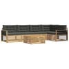 vidaXL Set vanjskih sofa 6 kom. Bijela i antracit Poliester
