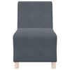 vidaXL Modularna sofa bez naslona 2 pcs Tamno siva 55 x 74 x 82 cm