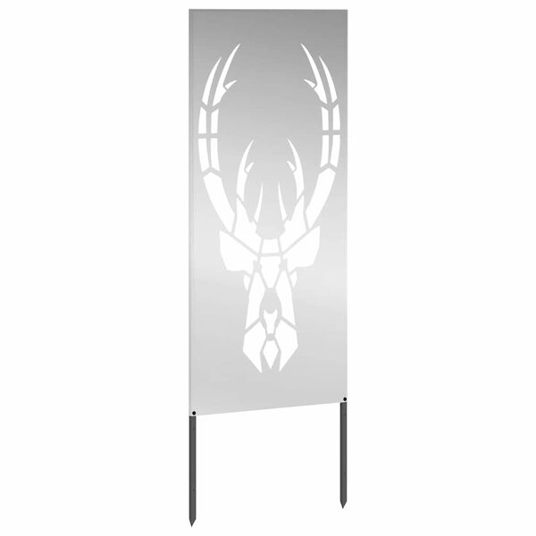 vidaXL Privatnost u vrtu Srebrno 50 x 140 cm Pocinčani čelik