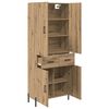 vidaXL Highboard Umjetnički hrast 69,5 x 34 x 180 cm Konstruirano drvo