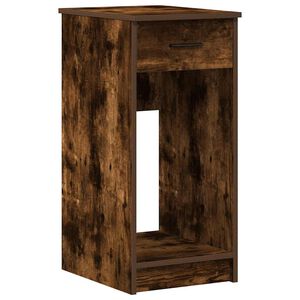 vidaXL Tower stalak za računalo s ladicom boja hrasta 35x45x77 cm
