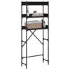 vidaXL Polica za perilicu rublja s policom Crni 0ak 67 x 25 x 163 cm