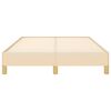 vidaXL Okvir kreveta bez madraca krem 120x190 cm od tkanine