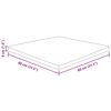 vidaXL Četvrtasta stolna ploča smeđa 80x80x4 cm tretirana hrastovina