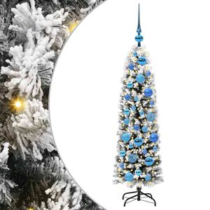 vidaXL Umjetno božićno drvce Zelena 120 cm PVC i čelik i plastika