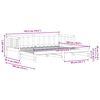 vidaXL Krevet za povlačenje za dan Vosak smeđa 193.5 x 184 x 66 cm