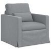 vidaXL Sofa 2 pcs Svijetlo siva 158 x 78 x 80 cm tkanina