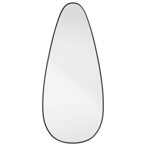 vidaXL Zidno ogledalo crna 80x35 cm