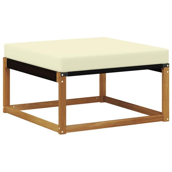 vidaXL Vanjski otoman Čvrsto drvo akacije Prirodna