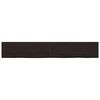 vidaXL Stolna ploča tamnosmeđa 180 x 40 x (2-4) cm obrađena hrastovina