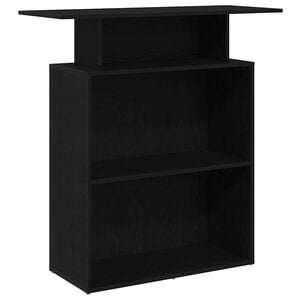 vidaXL Recepcijski stol Crni 100x40x104 cm Inženirsko drvo