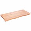 vidaXL Zidna polica svjetlosmeđa 100x50x(2-4) cm obrađena hrastovina