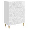 vidaXL Kreveta Bijela visokog sjaja 66 x 34,5 x 90 cm